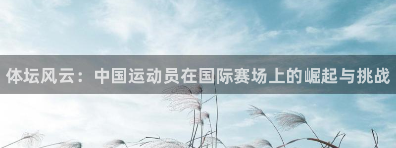 米兰体育官网下载软件：体坛风云：中国运动员在国际赛场上的崛起