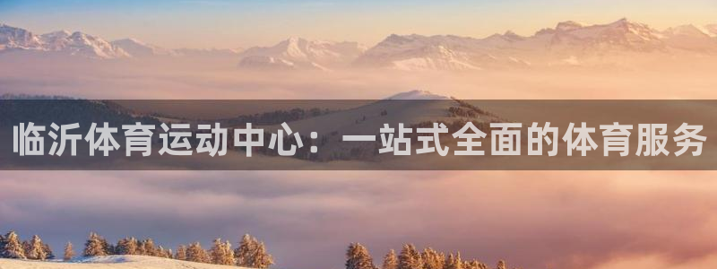 米兰体育官方正版app新能源：临沂体育运动中心：一站式全面的